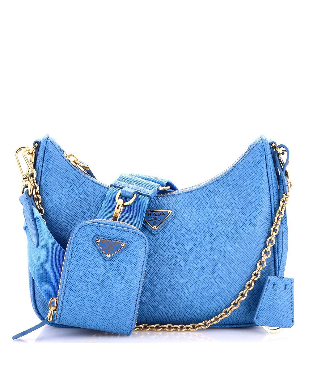 Pre-Owned Prada Small Re-Edition 2005 Shoulder Bag Saffiano Leather