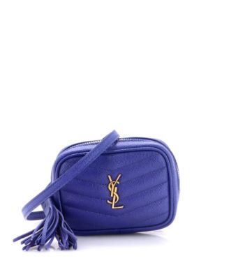 Б/у маленькая сумка Baby Lou Camera Matelasse Chevron из кожи Saint Laurent