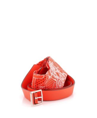 Pre-Owned Hermes ремень-сумка из банасилка с принтом, шелк и кожа