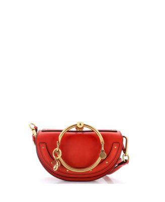 Б/у мини-сумка Chloe Mini Nile через плечо из кожи