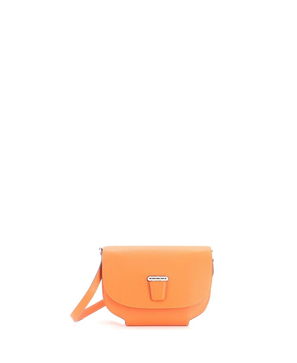 Б/у маленькая сумка через плечо Hermes Mini Convoyeur из кожи Evercolor