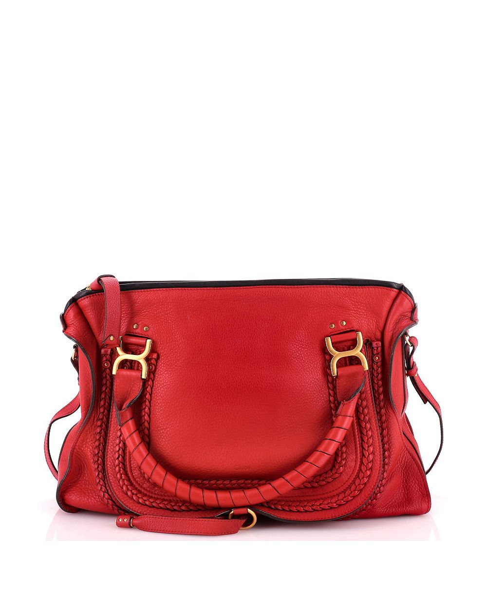 Pre-Owned Chloe большая сумка-саквояж Marcie из кожи с плетеными элементами