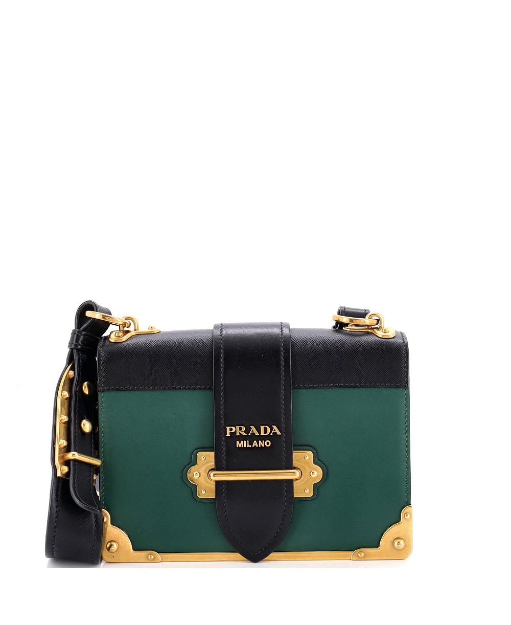 Pre-Owned Prada маленькая сумка через плечо Cahier из кожи и кожи Сафьяно