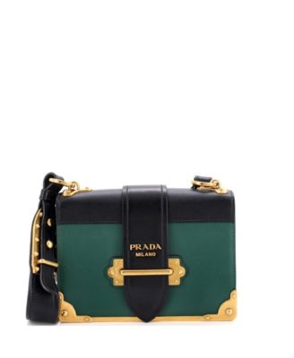 Pre-Owned Prada маленькая сумка через плечо Cahier из кожи и кожи Сафьяно