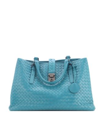 Б/у средняя сумка Bottega Veneta Medium Roma Intrecciato Nappa