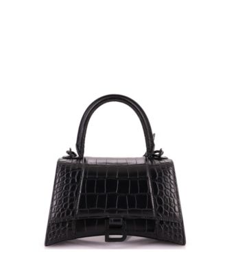 Pre-Owned Balenciaga маленькая сумка с верхней ручкой в форме песочных часов из тисненой кожи