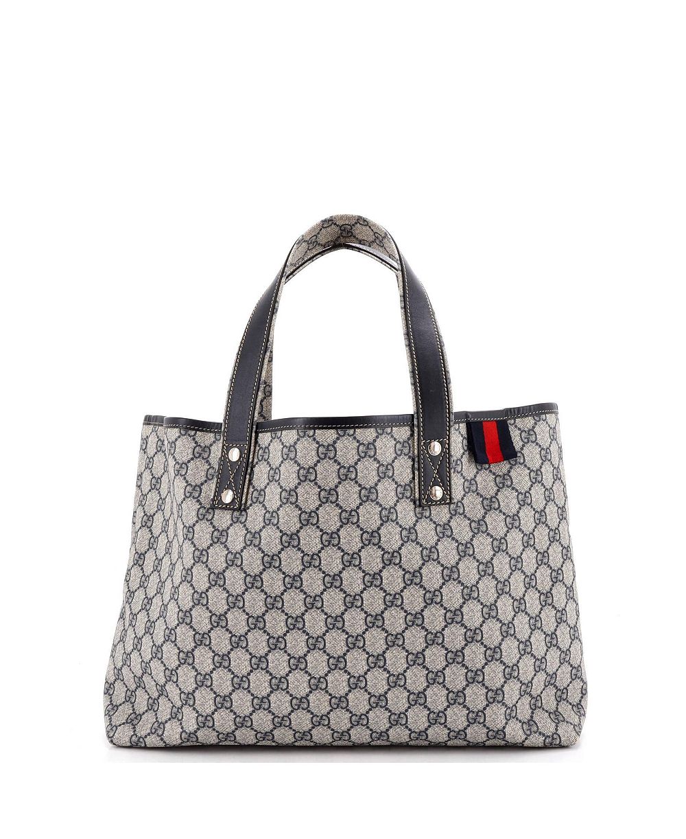 Pre-Owned Gucci средняя сумка-тоут Web Loop из ткани GG coated canvas