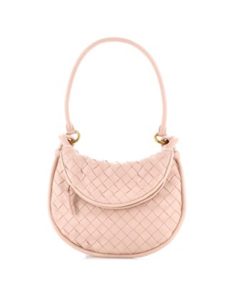 Pre-Owned Bottega Veneta Small Gemelli Shoulder Bag Intrecciato Leather
