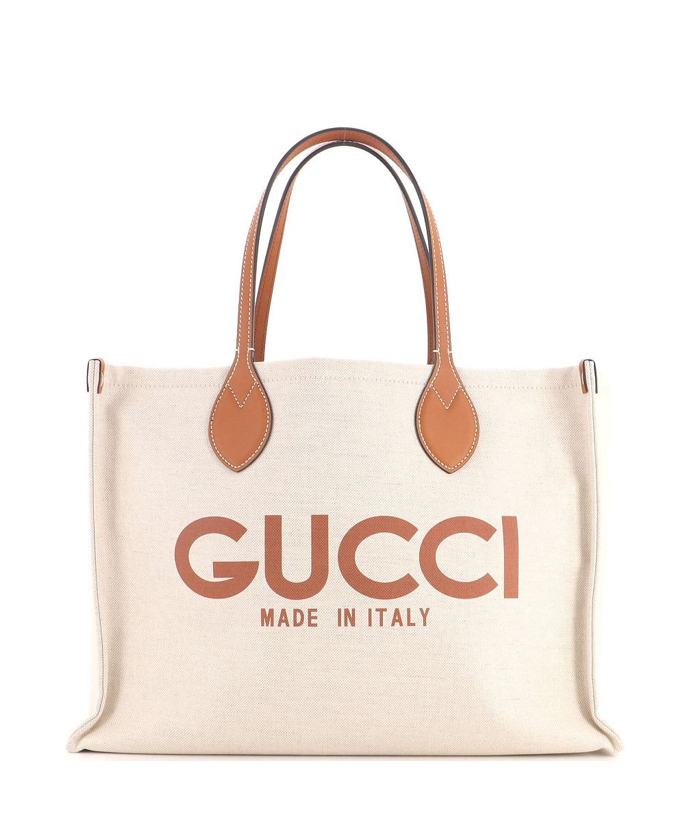 Pre-Owned Gucci средняя сумка-шоппер Logo Shopper с принтом из ткани
