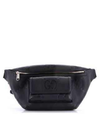 Pre-Owned Gucci большая сумка-банан на пояс из кожи с тиснением GG
