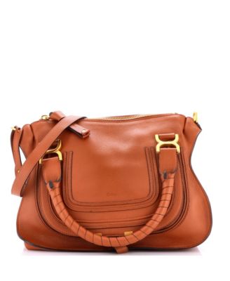 Б/у кожаная сумка-тоут Chloe Medium Marcie