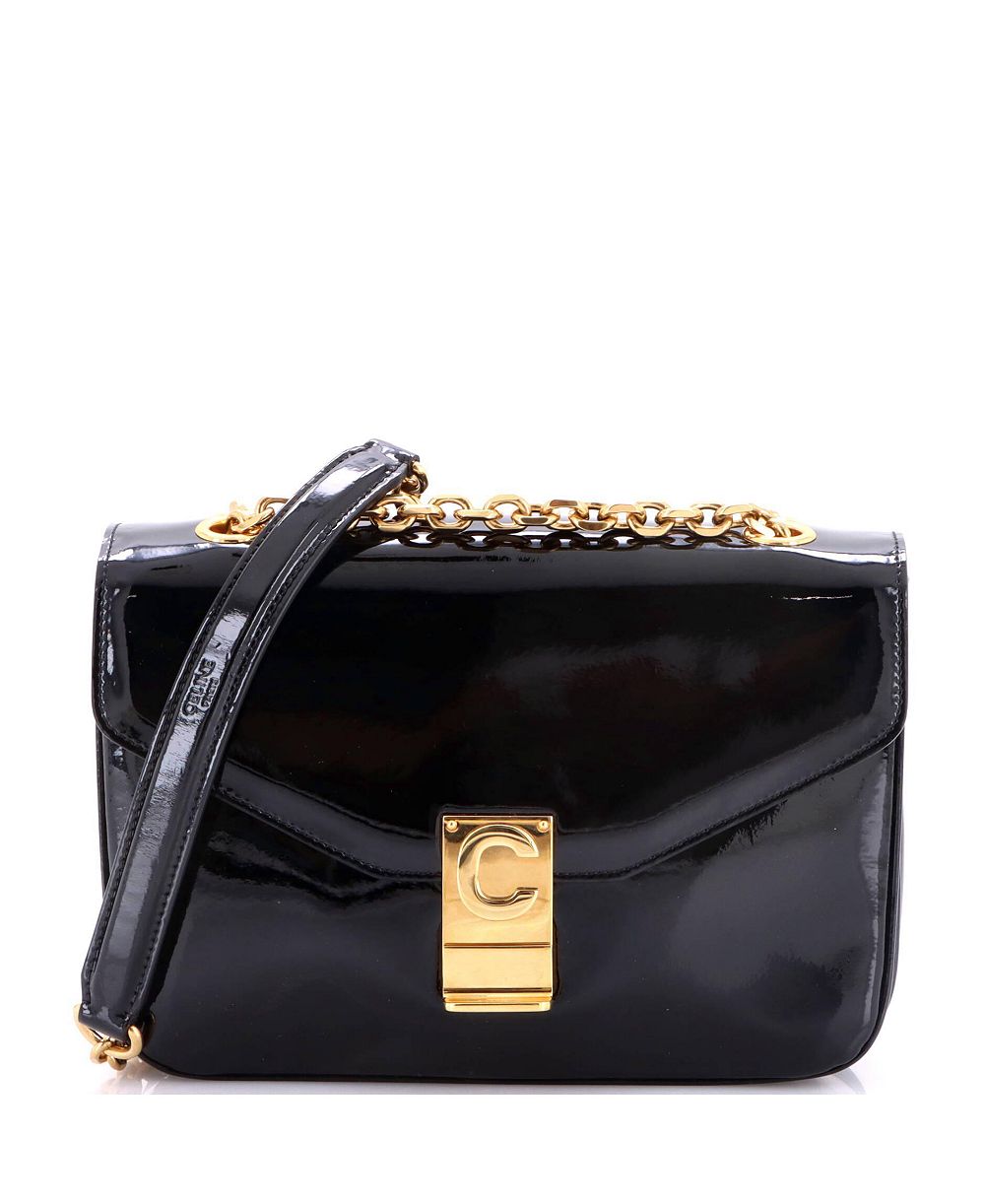 Pre-Owned Celine средняя сумка C Bag из лакированной кожи