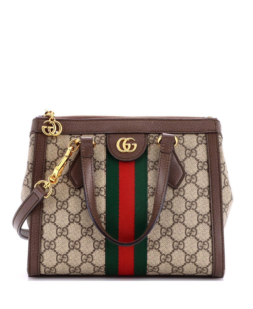 Pre-Owned Gucci Маленькая сумка-тоут Ophidia Top Handle, покрытие GG Canvas