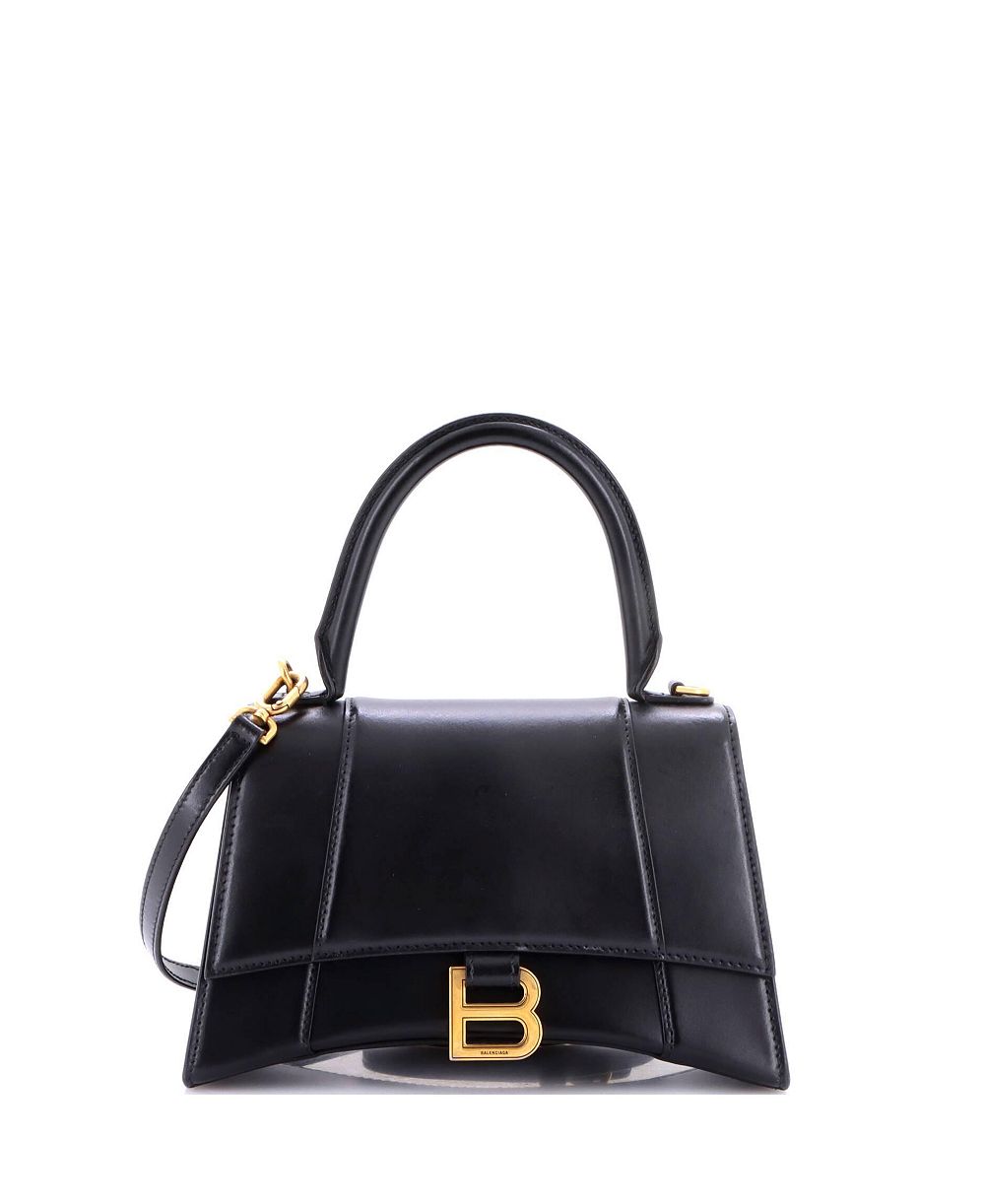 Pre-Owned Balenciaga Small Hourglass Top Handle Bag Leather