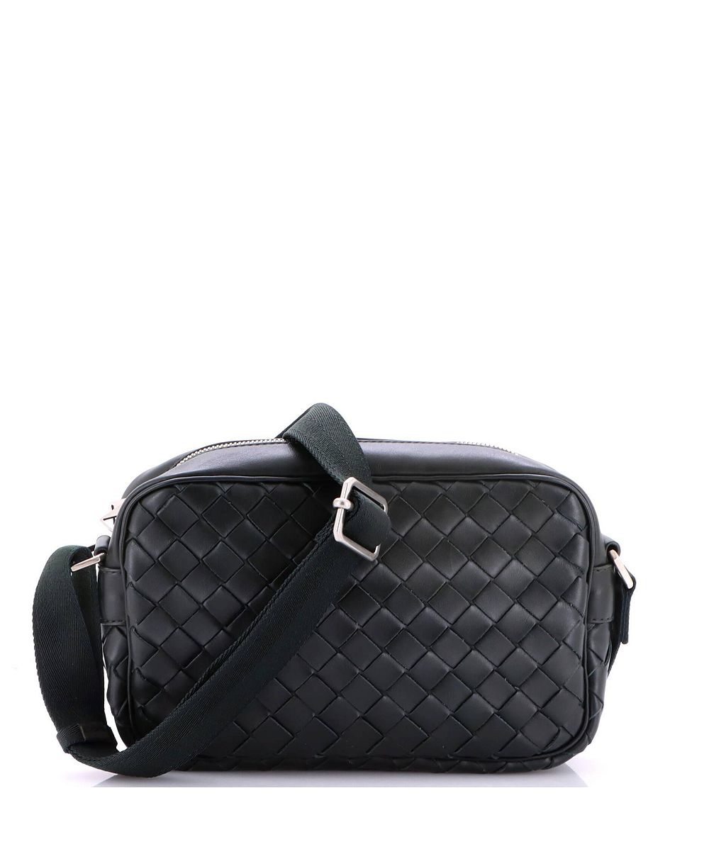Pre-Owned Bottega Veneta Small Zip Camera Bag Intrecciato Nappa
