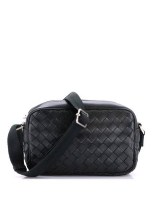 Pre-Owned Bottega Veneta Small Zip Camera Bag Intrecciato Nappa