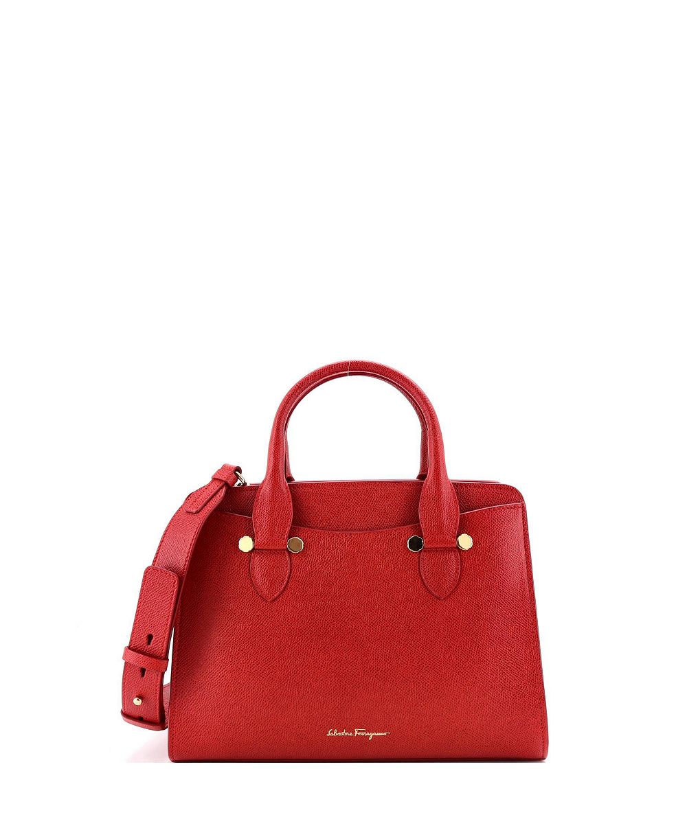 Б/у кожаная сумка Salvatore Ferragamo Small Today