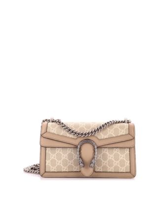 Pre-Owned Gucci Small Dionysus Bag GG Coated Canvas with Leather