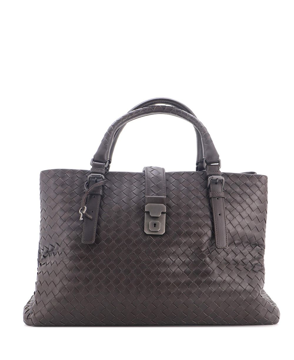 Б/у средняя сумка Bottega Veneta Roma Intrecciato Nappa