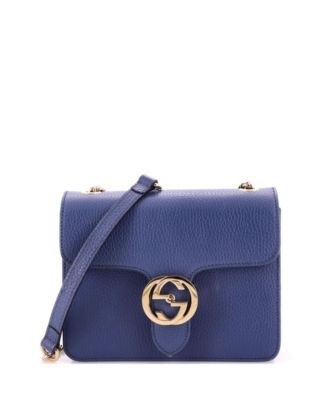 Pre-Owned Gucci Small Interlocking Shoulder Bag Leather