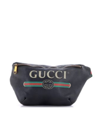 Б/у сумка-пояс Gucci Medium Logo Belt Bag Printed Leather