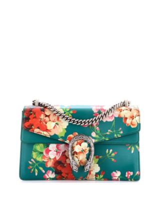 Pre-Owned Gucci маленькая сумка Dionysus из кожи с принтом Blooms