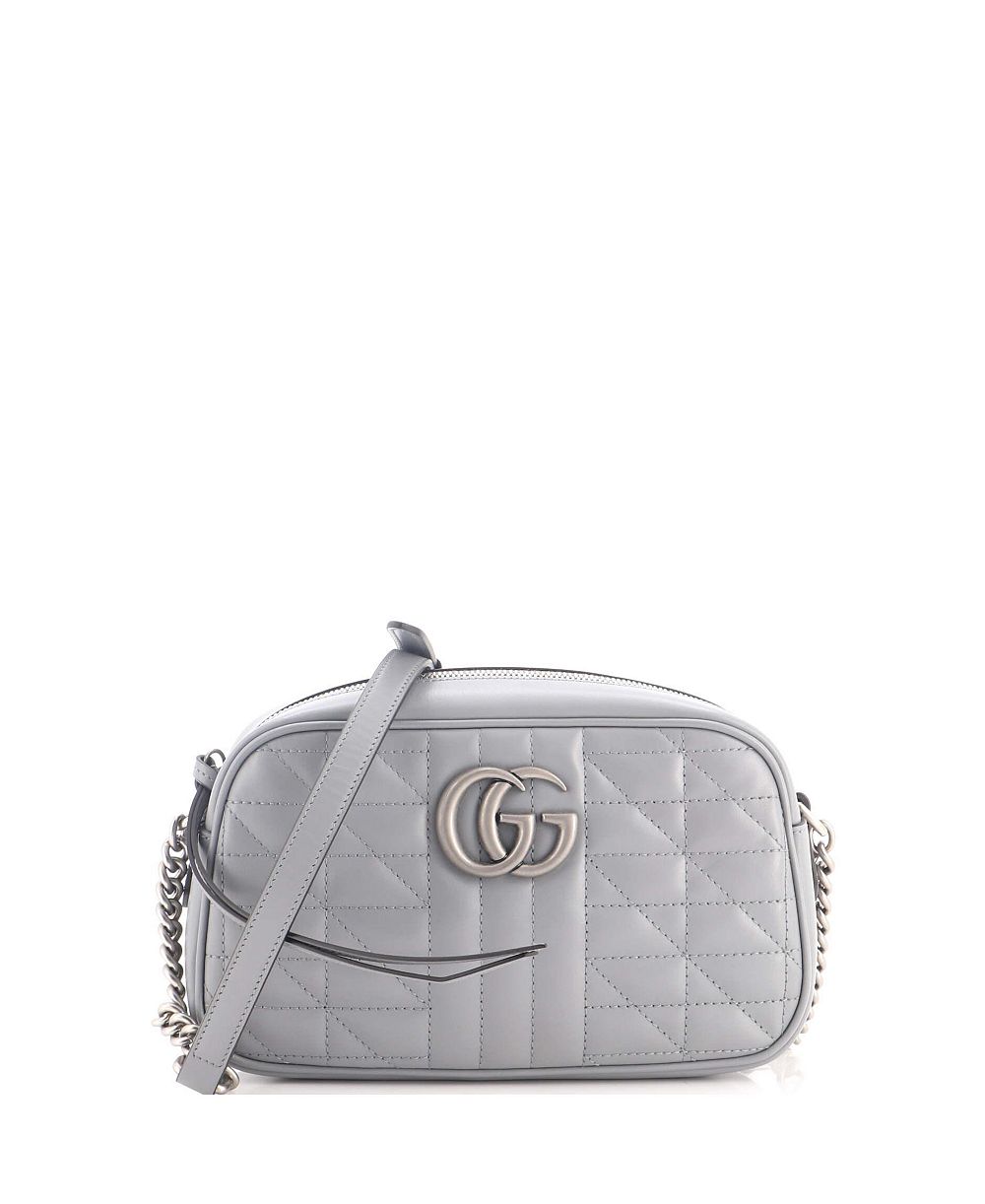 Б/у сумка Gucci GG Marmont Small плечевая из комбинированной кожи мателасе