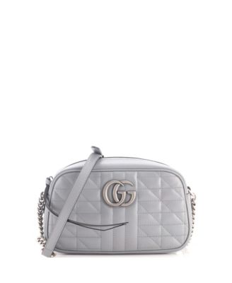 Б/у сумка Gucci GG Marmont Small плечевая из комбинированной кожи мателасе