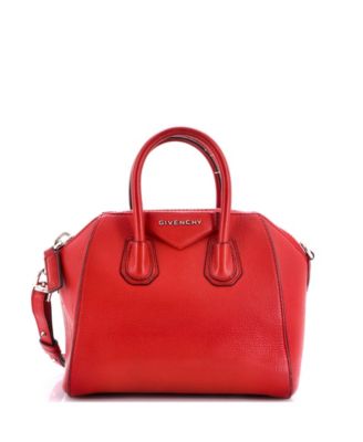 Б/у кожаная сумка Givenchy Mini Antigona