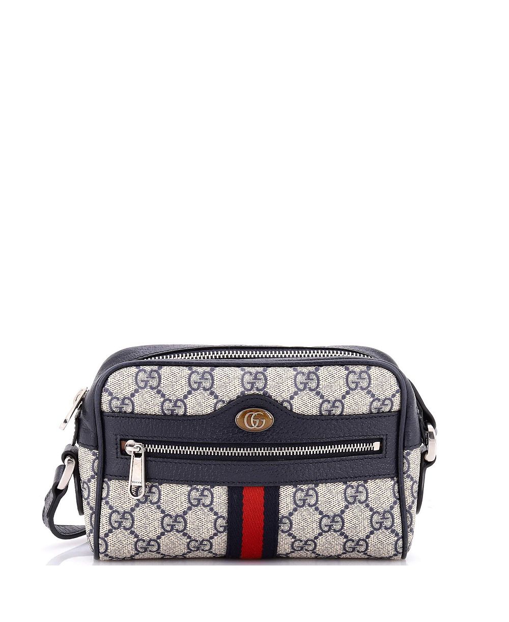 Pre-Owned Gucci Mini Ophidia Shoulder Bag GG Coated Canvas