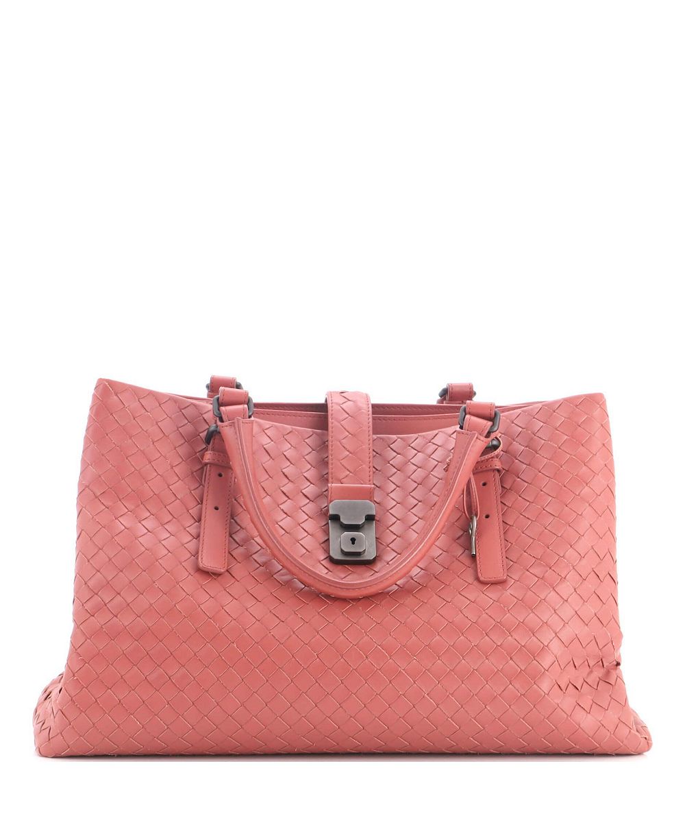 Pre-Owned Bottega Veneta Medium Roma Bag Intrecciato Nappa