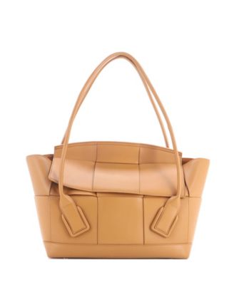 Pre-Owned Bottega Veneta средняя кожаная сумка Arco Maxi Intrecciato