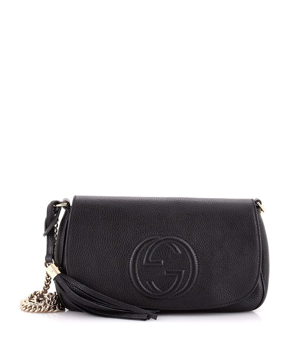 Pre-Owned Gucci Medium Soho Chain Crossbody Bag Leather