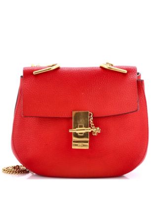 Б/у кожаная сумка-кроссбоди Chloe Small Drew