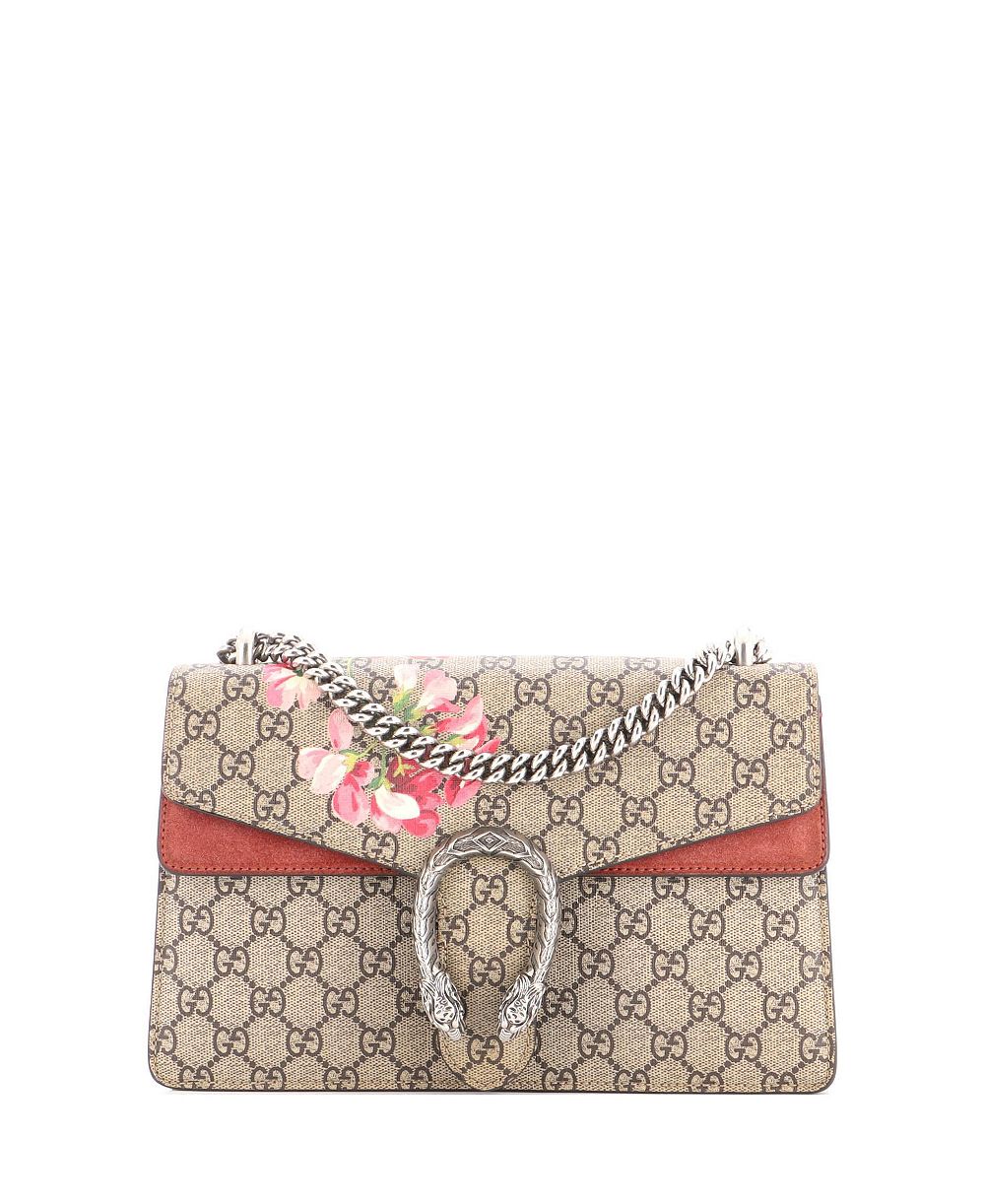 Pre-Owned Gucci Маленькая сумка Dionysus Blooms Print GG покрытая ткань