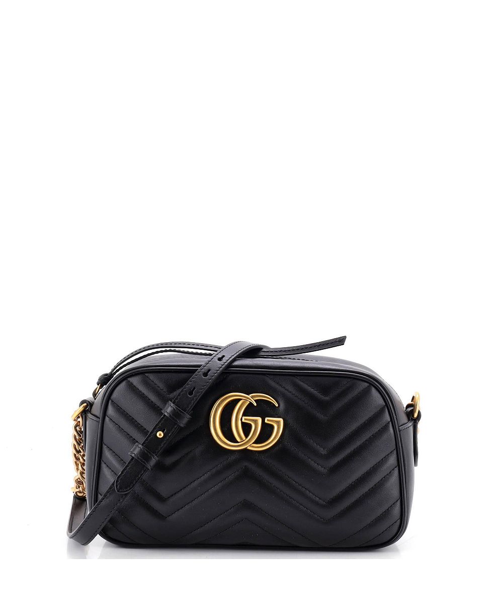 Pre-Owned Guccissima кожаная сумка через плечо Small GG Marmont Matelasse