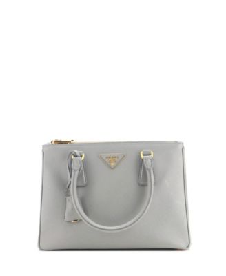 Pre-Owned Prada Small Galleria Double Zip Tote Saffiano Leather