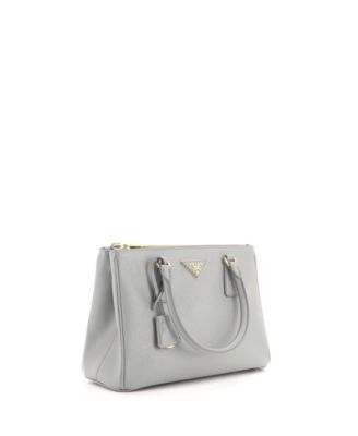 Pre-Owned Prada Small Galleria Double Zip Tote Saffiano Leather