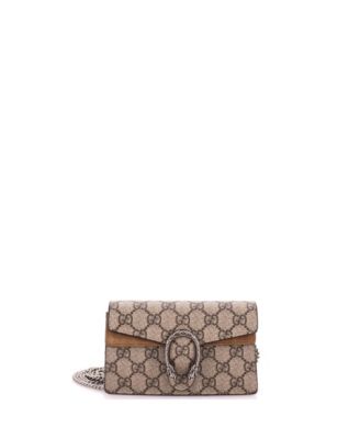 Pre-Owned Gucci супермини-сумка Dionysus из лакированного холста GG