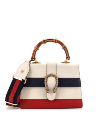 Pre-Owned Gucci средняя сумка Dionysus с бамбуковой ручкой, кожаная, цветные блоки
