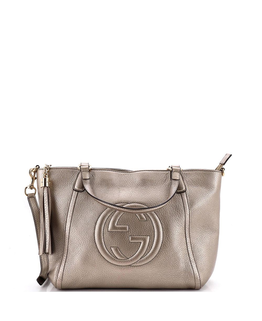 Pre-Owned Gucci Small Soho Convertible Top Handle Bag Leather
