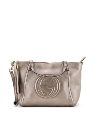 Pre-Owned Gucci Small Soho Convertible Top Handle Bag Leather