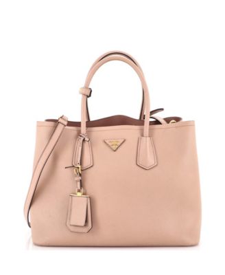 Б/у сумка-тоут Prada Medium Cuir Double из кожи Сафьяно