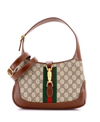 Pre-Owned Gucci Small Jackie 1961 Hobo GG Coated Canvas
