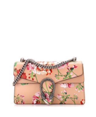 Pre-Owned Gucci маленькая сумка Dionysus с принтом Blooms из кожи