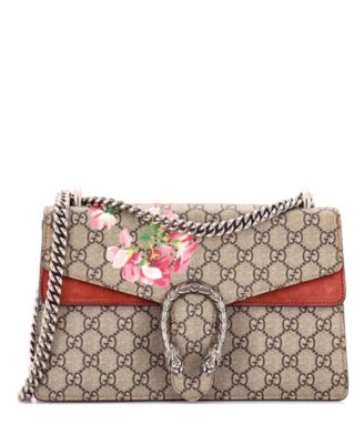 Pre-Owned Gucci Small Dionysus Bag Blooms Print GG Coated Canvas