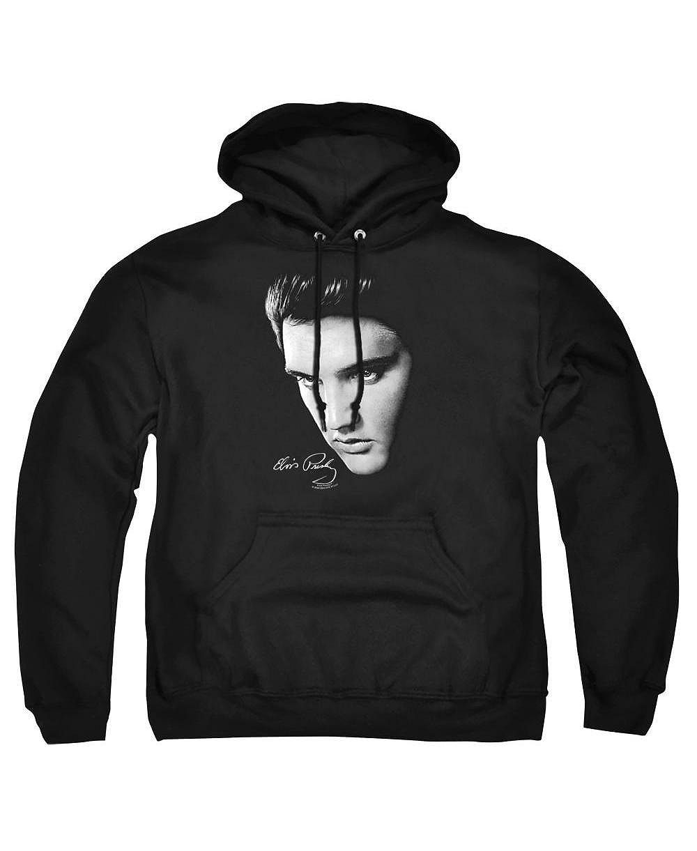 Elvis мужская толстовка с капюшоном и графическим принтом лица Пресли