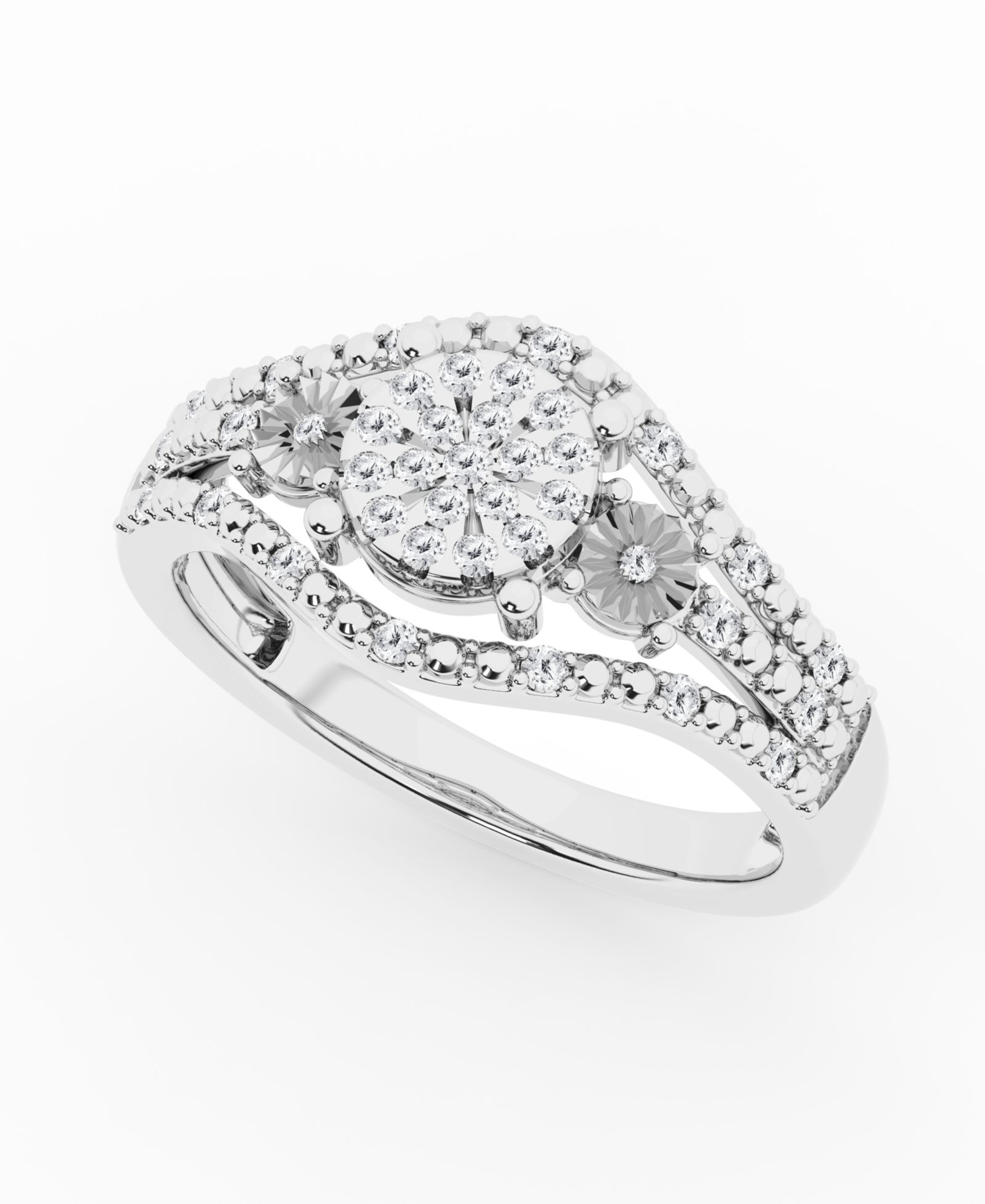 Diamond Ring (1/4 ct. t.w.) in Sterling Silver