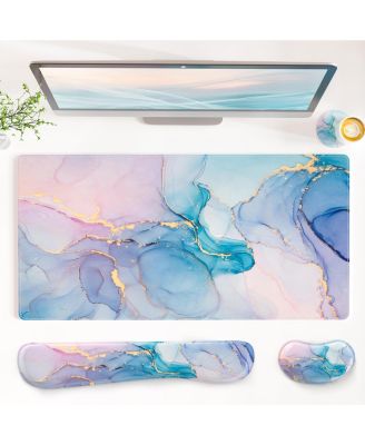 Blue pink fluid 31.5" x 15.7"