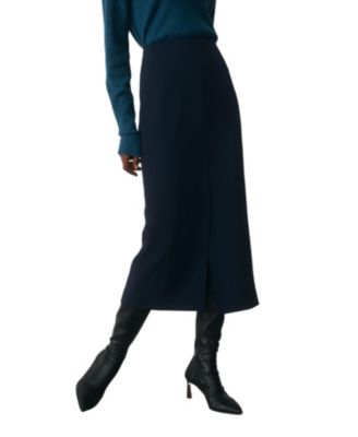The Fold Women's Oliena High-Waisted Pencil Midi Skirt